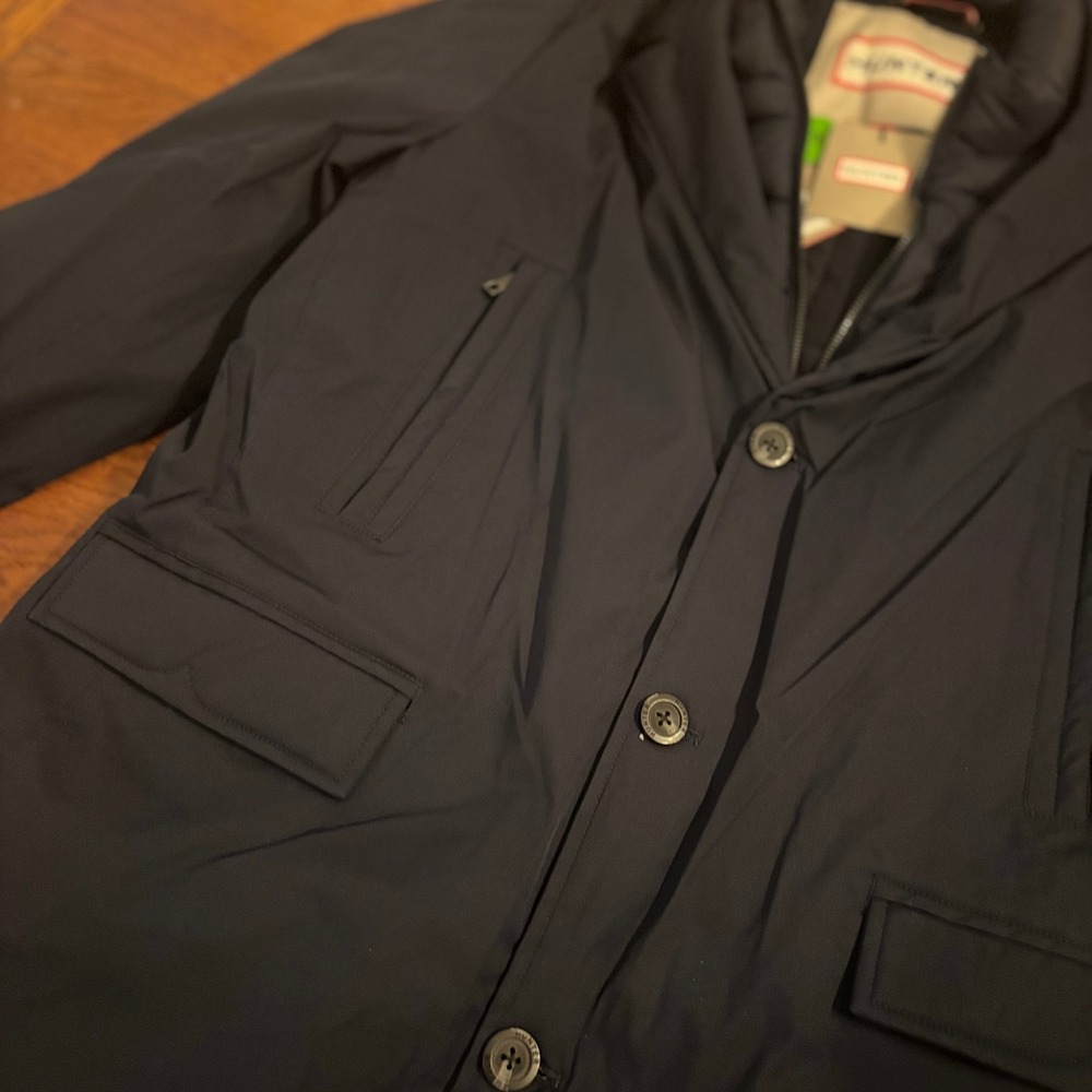 Hunter Navy Blue Men's Water Resistant Blazer Jacket Size L Aldgate NEW WITH TAG - Picture 7 of 13